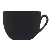 Securit chalkboard kaffekop Silhouet 28,3x44,5cm sort