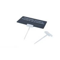 Evolis prisskilteholder med stilk til plastkort hvid