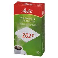 Melitta pyramidefilter 202 hvid, 100 stk