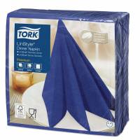 Tork Premium Linstyle 478856 middagsserviet 39x39cm blå