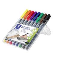 Staedtler Lumocolor OHP-pen  S 0,4mm , 8 ass farver