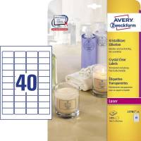 Avery L7781-25 etiketter transparente 45,7 x 25,4mm 