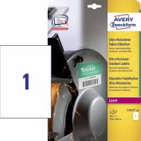 Avery L7917-10 laseretiket Ekstremt slidstærke 210x297mm