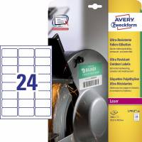 Avery elastiske etiketter 63,5x33,9mm CO2 neutral L7912-10 hvid