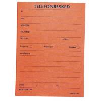 Telefonbesked grafisk orange 10,5x14,8cm 1060 100 blade