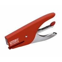 Rapid S51 hæftetang soft grip rød, 15 ark