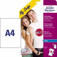 Avery tekstil transfers A4 til lyse tekstiler MD1001