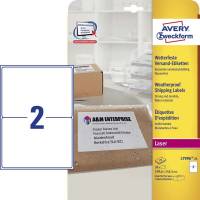 Avery L7996-25 vejrbestandige etiketter CO2 neutral 199,6x143,5mm