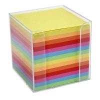 Q-line kubusdispenser 9,5x9,5x9,5cm kulørt 700 ark