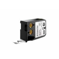 Dymo XTL vinyl labeltape 24mmx7m, sort på hvid