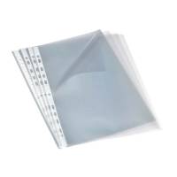 Bantex plastlommer A4 åben top/venstre side 0,09mm, 100 stk