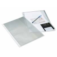 Bantex dokumentlomme A4 med flap 0,13mm transparent