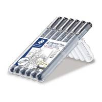 Staedtler Pigmentliner 0,05/0,1/0,2/0,3/0,5/0,8mm sort
