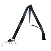 Halsbånd til ID navneskilt med lås 15x450mm sort