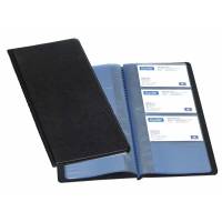 Bantex visitkortmappe til 96 kort 130x270 mm sort 