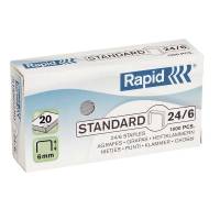 Rapid Standard hæfteklamme 24/6 galvaniserede, 1000 stk