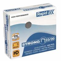 Rapid Strong h&aelig;fteklammer 23/20 galvaniseret, 1000 stk