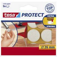 Tesa filtpuder  Ø26mm hvid, 9 stk