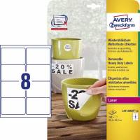 Avery aftagelige etiketter L4715REV-20, 99,1x67,7mm