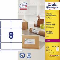 Avery LR7165-100 adresse etiketter af genbrugspapir 99,1x67,7mm 