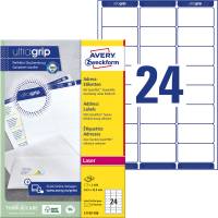 Avery L7159-100 etiketter med QUickPEEL og Ultragrip 63,5x33,9mm