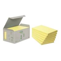 Post-it notes Miljø genbrugspapir 76x127mm gul