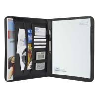 Wedo konferencemappe A4 læderlook sort