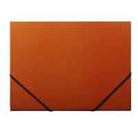 Q-Line elastikmappe A4 med 3 klapper & elastik orange