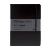 Office notesbog A4 linjeret sort