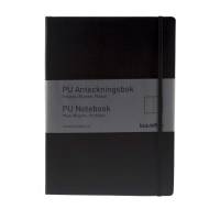Office notesbog A4 ulinjeret sort