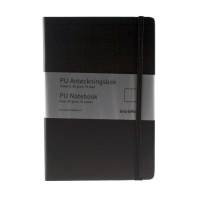 Office notesbog A5 ulinjeret 96 blade 80g sort