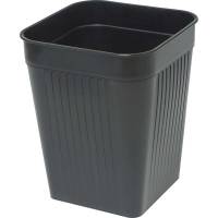 Orth papirkurv firkantet 321x260x260mm 14 liter plast, sort