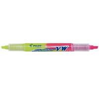 Pilot Twin Spotliter VW BeGreen 2-i-1 tekstmarker gul/rosa