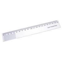 Lineal plast 20 cm - økonomimodel - og super billig
