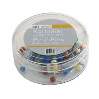 Kortnåle runde 4mmx20mm ass farver, 100 stk