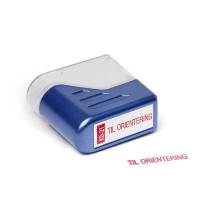 Deskmate stempel "Til orientering" med rød tekst