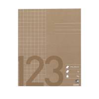 Bantex skolehæfte 17x21cm kvadreret 10x10mm 32 sider 70g brun