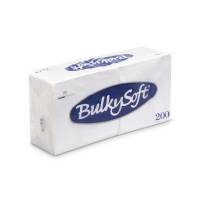 BulkySoft servietter 33x33cm 1-lags hvid, 200 stk