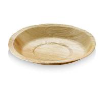 Palmeblad tallerken bionedbrydelig Ø22cm brun