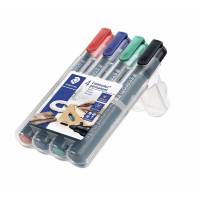 Lumocolor marker 352 WP4 med 2mm rund spids, sæt a 4 farver