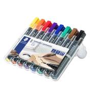 Lumocolor marker 352 WP8 med 2mm rund spids, sæt a 8 farver