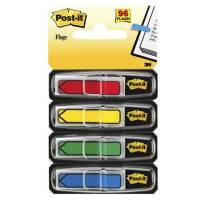 Post-it smalle index med pile 12x43,1mm, 4x24 stk 