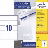 Avery 3425 universaletiketter med UltraGrip 105x57mm