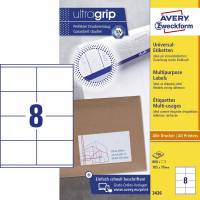 Avery 3426 universaletiket med UltraGrip 105x70mm
