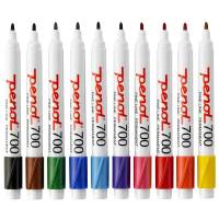 Penol marker 700 med 1,5mm rund spids, sæt a 10 farver