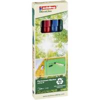 Edding EcoLine 25 marker 1mm med rund spids, sæt 