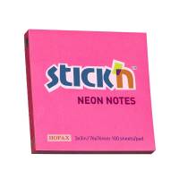 Stick'N notes selvklæbende 76x76mm neon rød