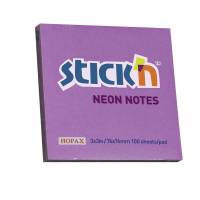 Stick'N notes selvklæbende 76x76mm neon lilla