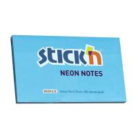 Stick'N notes selvklæbende 76x127mm neon blå