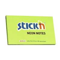 Stick'N notes selvklæbende 76x127mm neon grøn